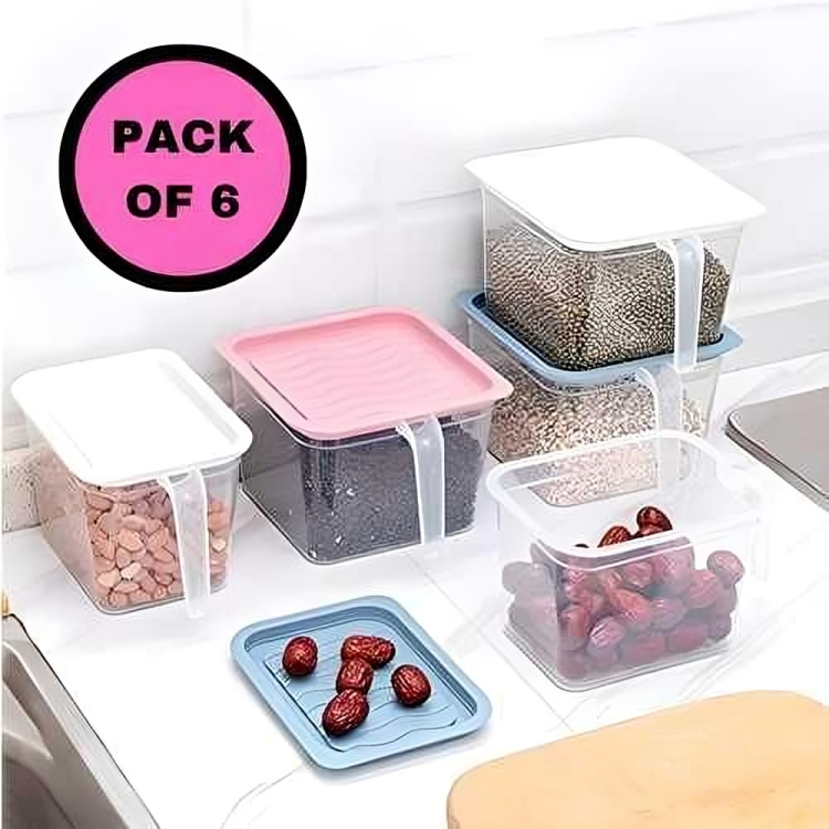 CrispKart's Unbreakable Kitchen Storage Basket (Pack of 6)