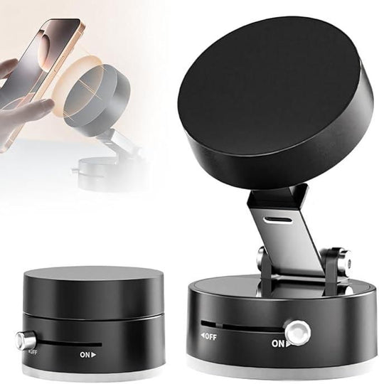 CrispKart Vacuum Magnetic Suction Phone Holder